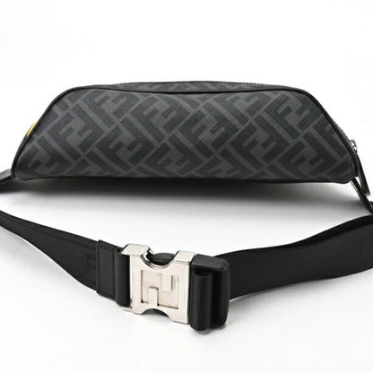 Fendi Zucca, Grey, Canvas, shoulder
