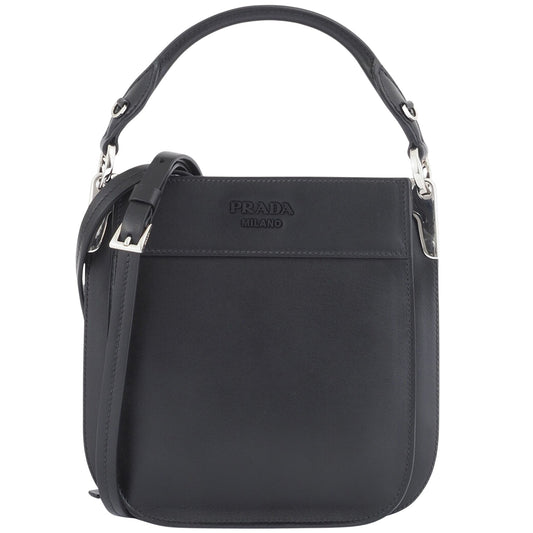 Prada Margit, Black, Leather, shoulder
