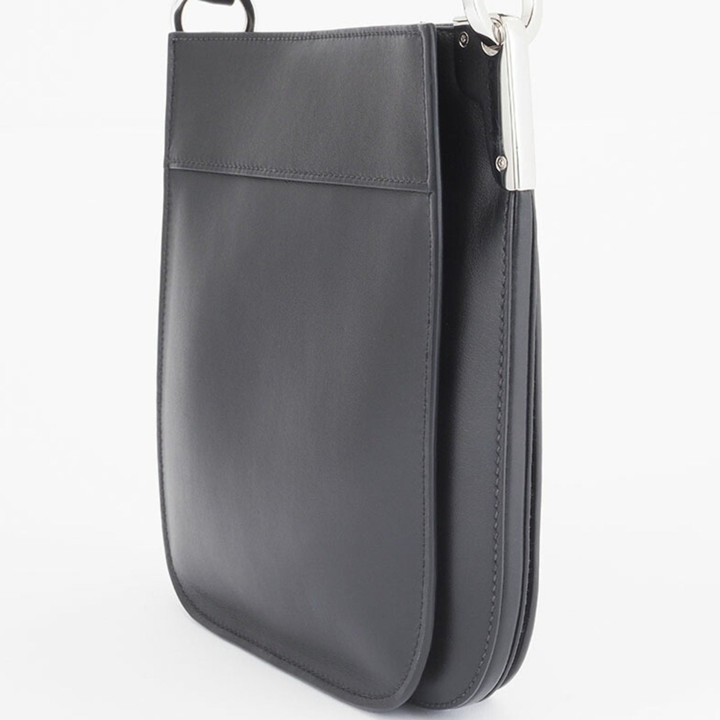 Prada Margit, Black, Leather, shoulder