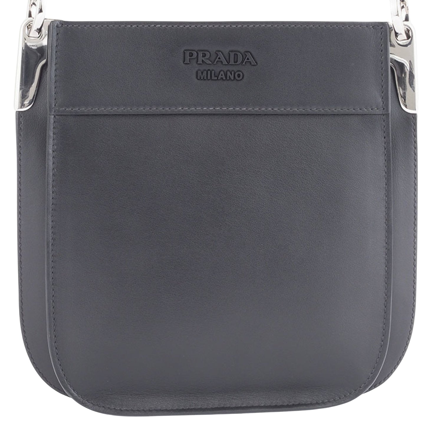 Prada Margit, Black, Leather, shoulder