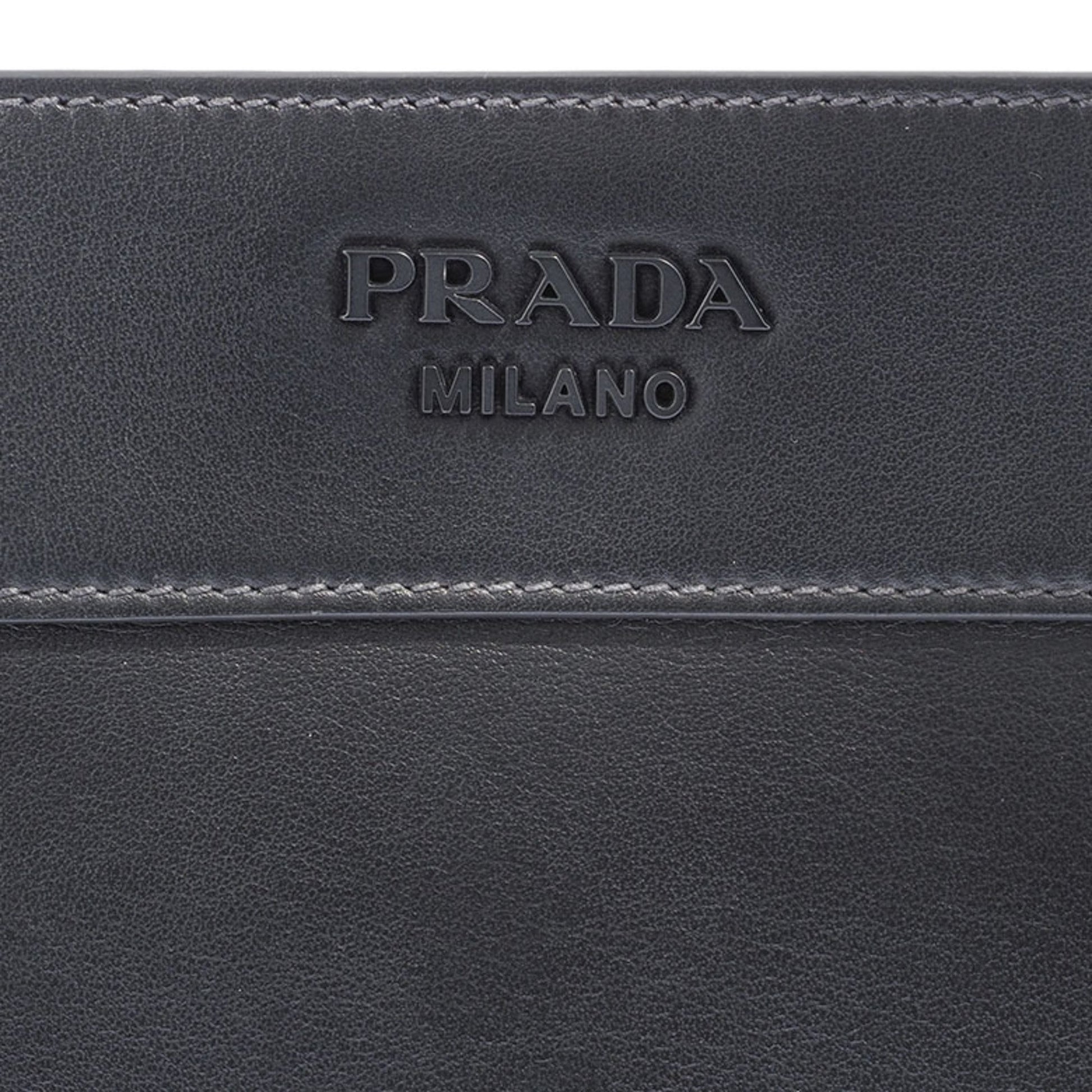 Prada Margit, Black, Leather, shoulder