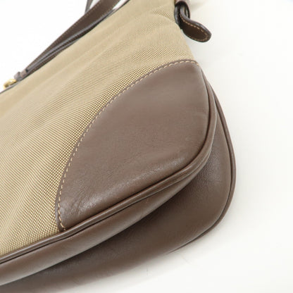 Prada Logo Canvas, Beige, Canvas, Tote Bag