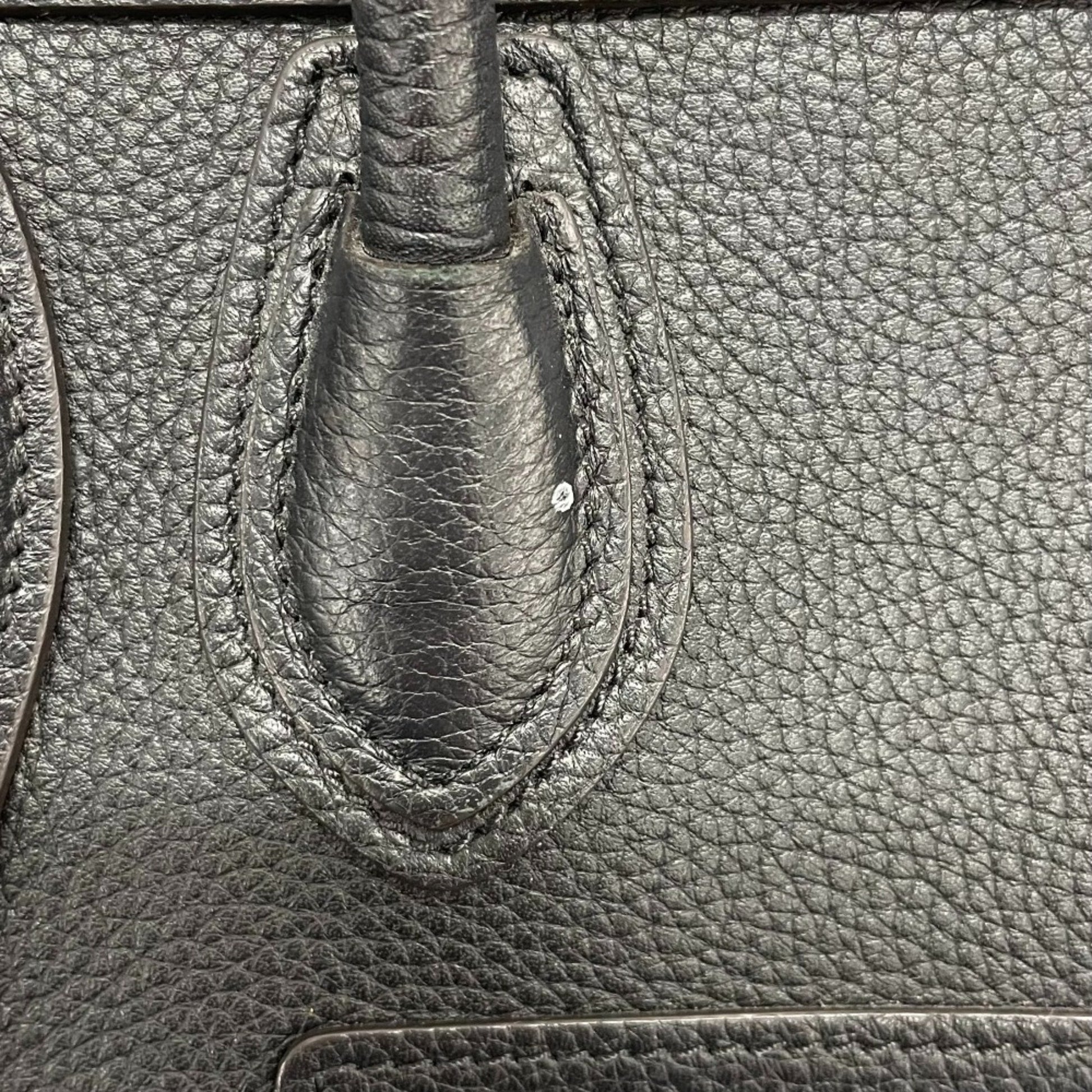 Céline Luggage, Black, Leather, handbag