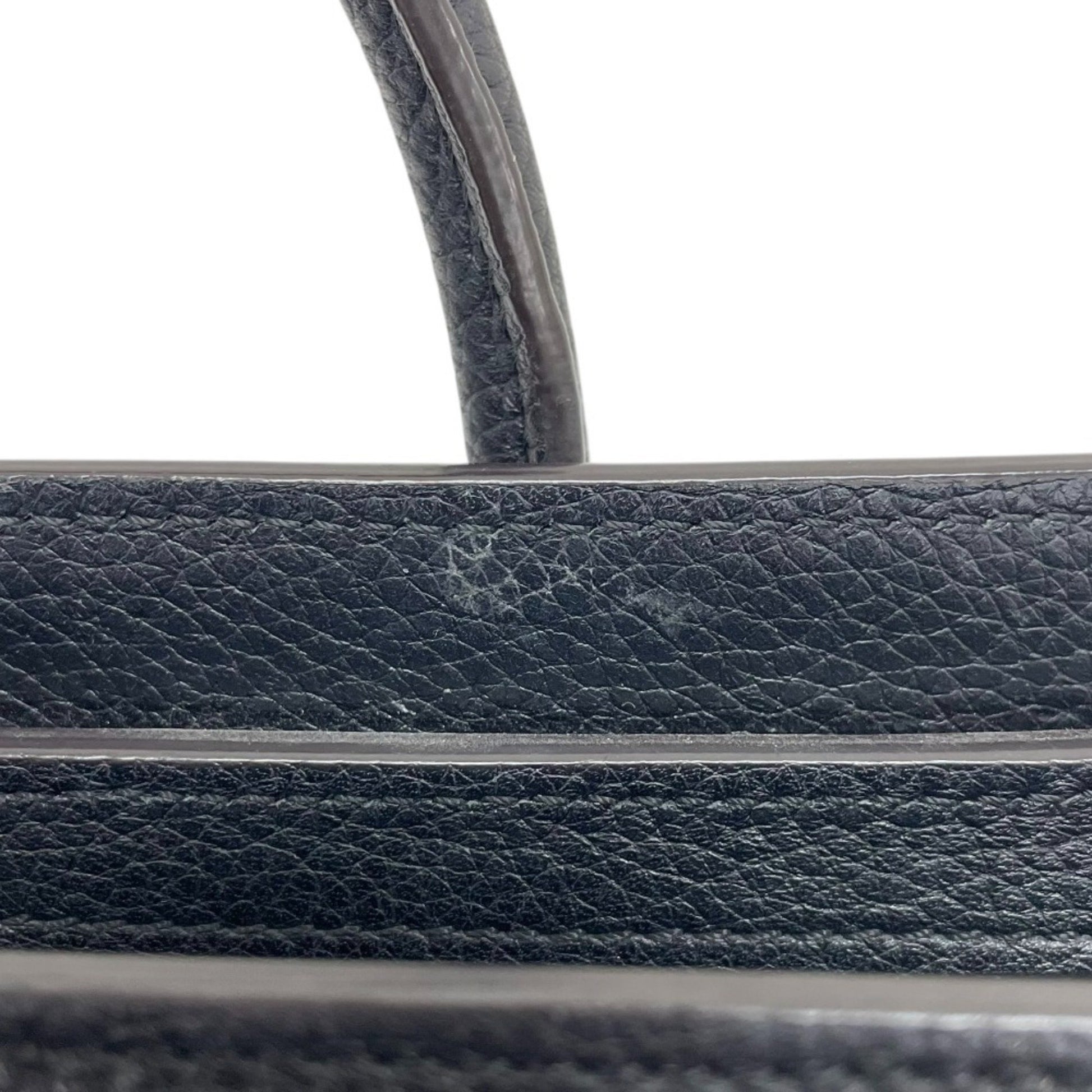 Céline Luggage, Black, Leather, handbag