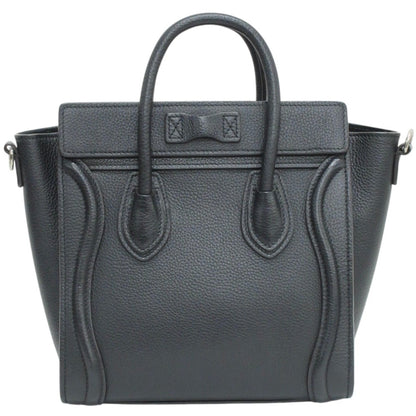 Céline Luggage, Black, Leather, handbag