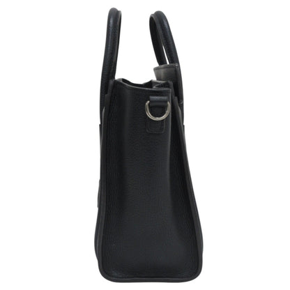 Céline Luggage, Black, Leather, handbag