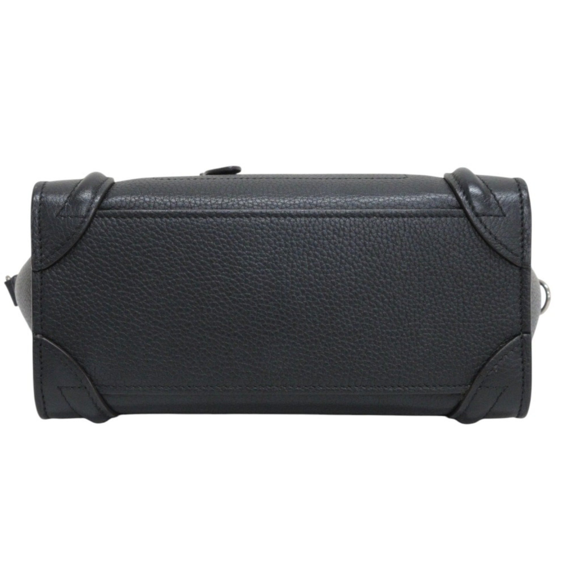 Céline Luggage, Black, Leather, handbag