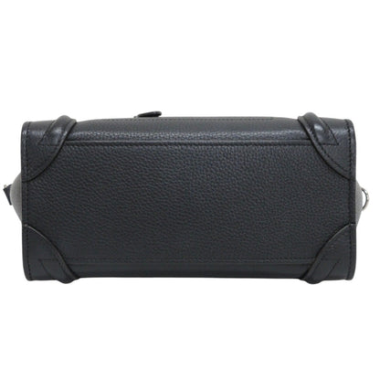 Céline Luggage, Black, Leather, handbag