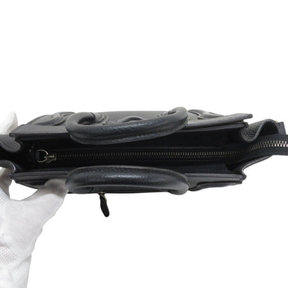 Céline Luggage, Black, Leather, handbag