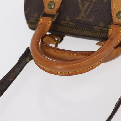 Louis Vuitton Speedy Mini HL Handbag Monogram Canvas, BROWN, CANVAS, Handbag