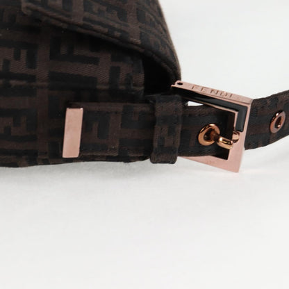 Fendi Baguette, Brown, Canvas, shoulder