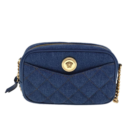 Versace, Blue, Denim - Jeans, shoulder