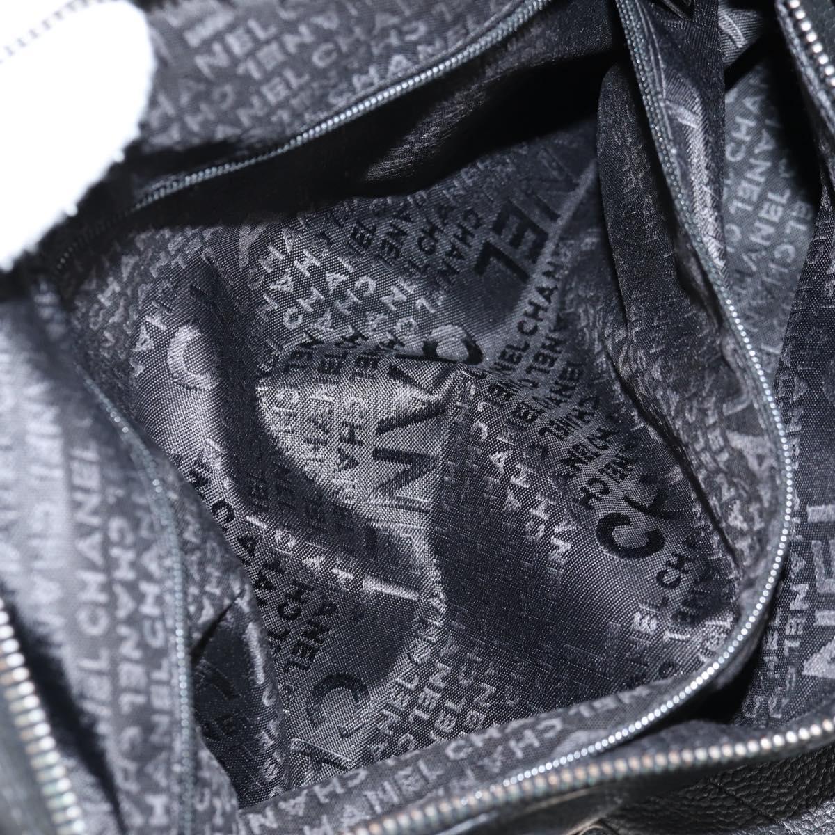 Chanel Chocolate bar, Black, Leather, handbag