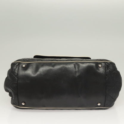 Chanel Mademoiselle, Black, Leather, shoulder