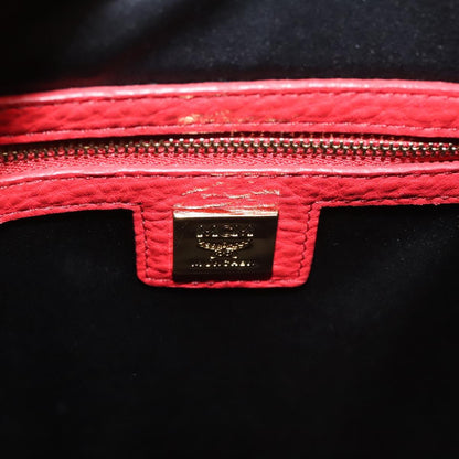 MCM Stark, Red, Leather, backpack