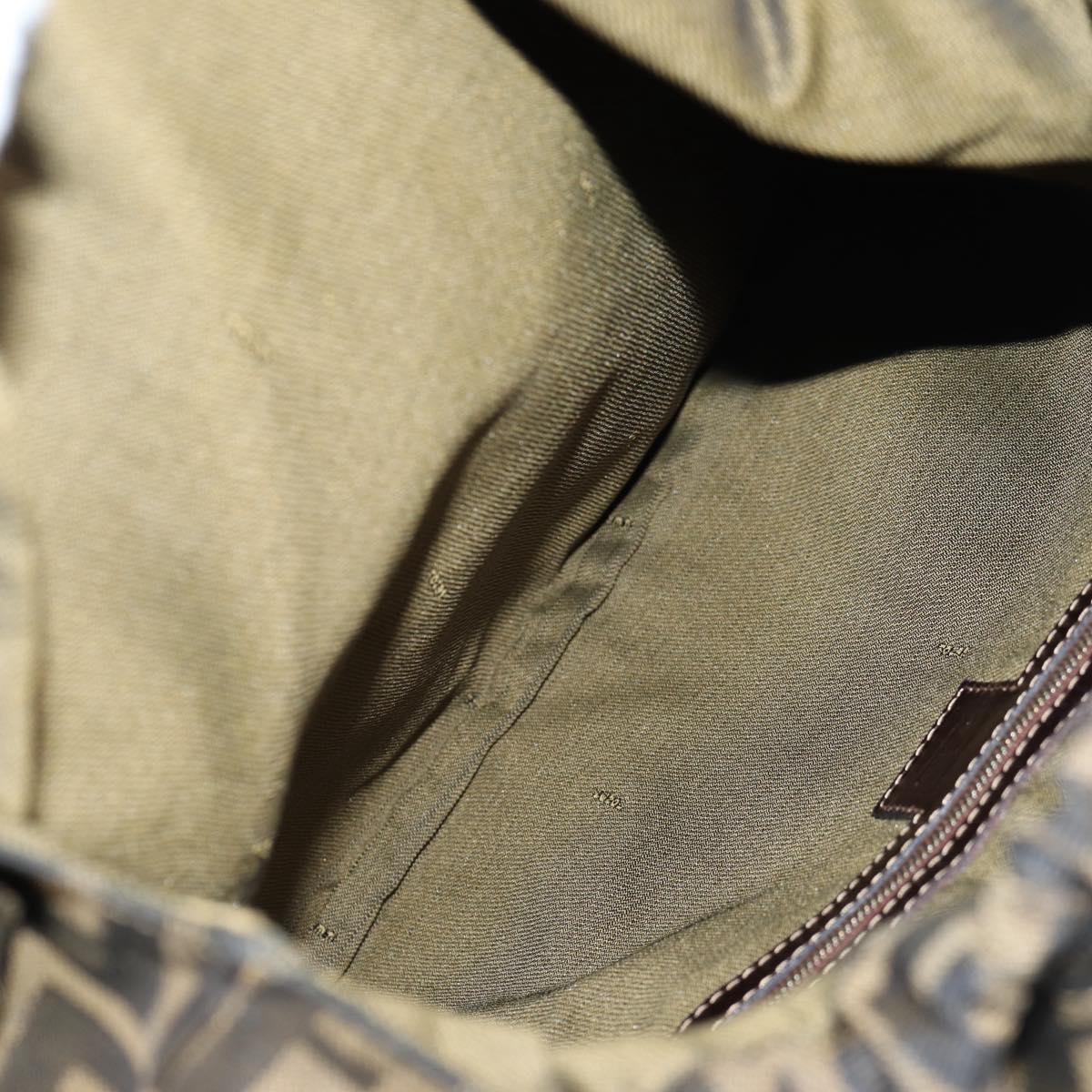 Fendi Zucca, Brown, Canvas, handbag