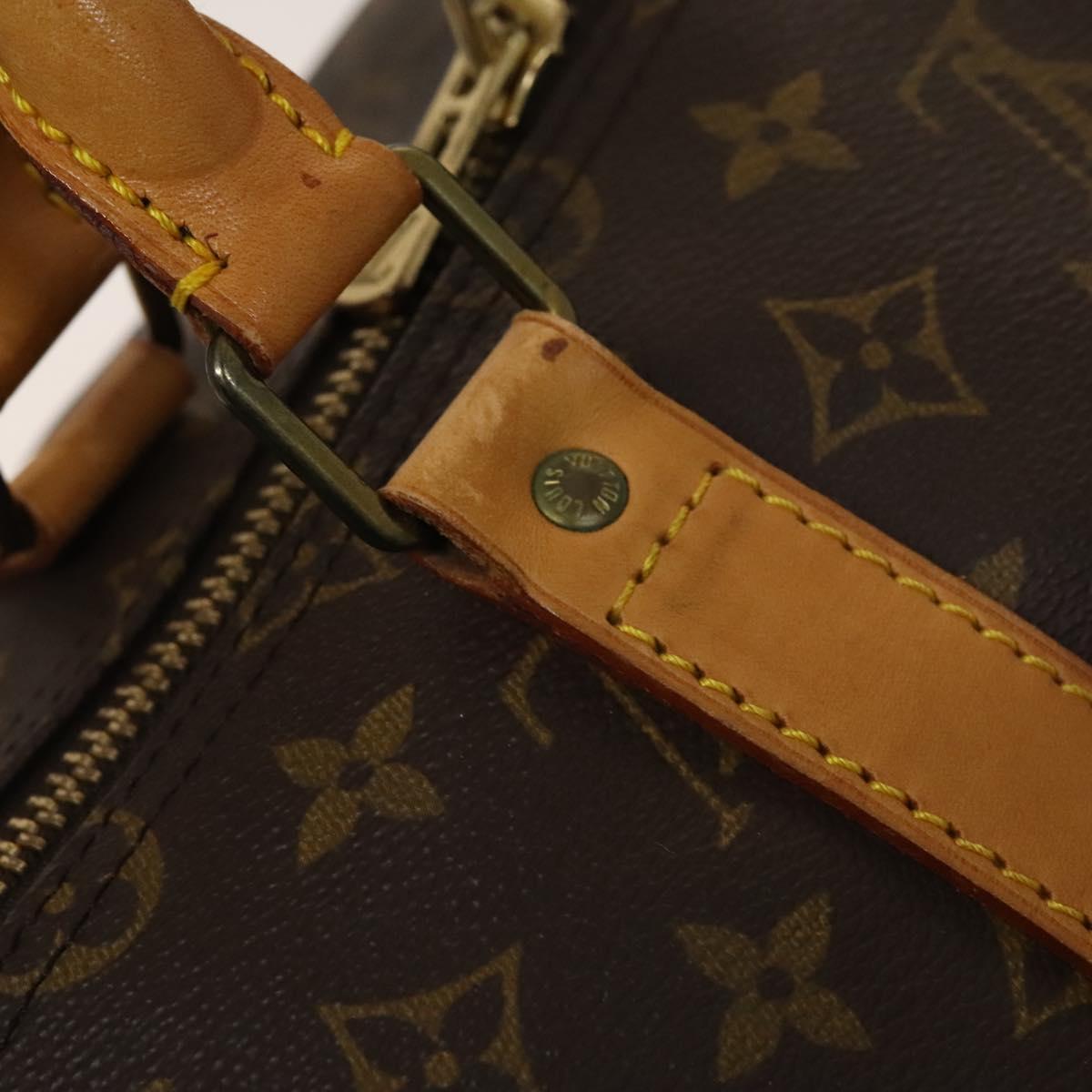 Louis Vuitton Keepall 55, Brown, Canvas, travel