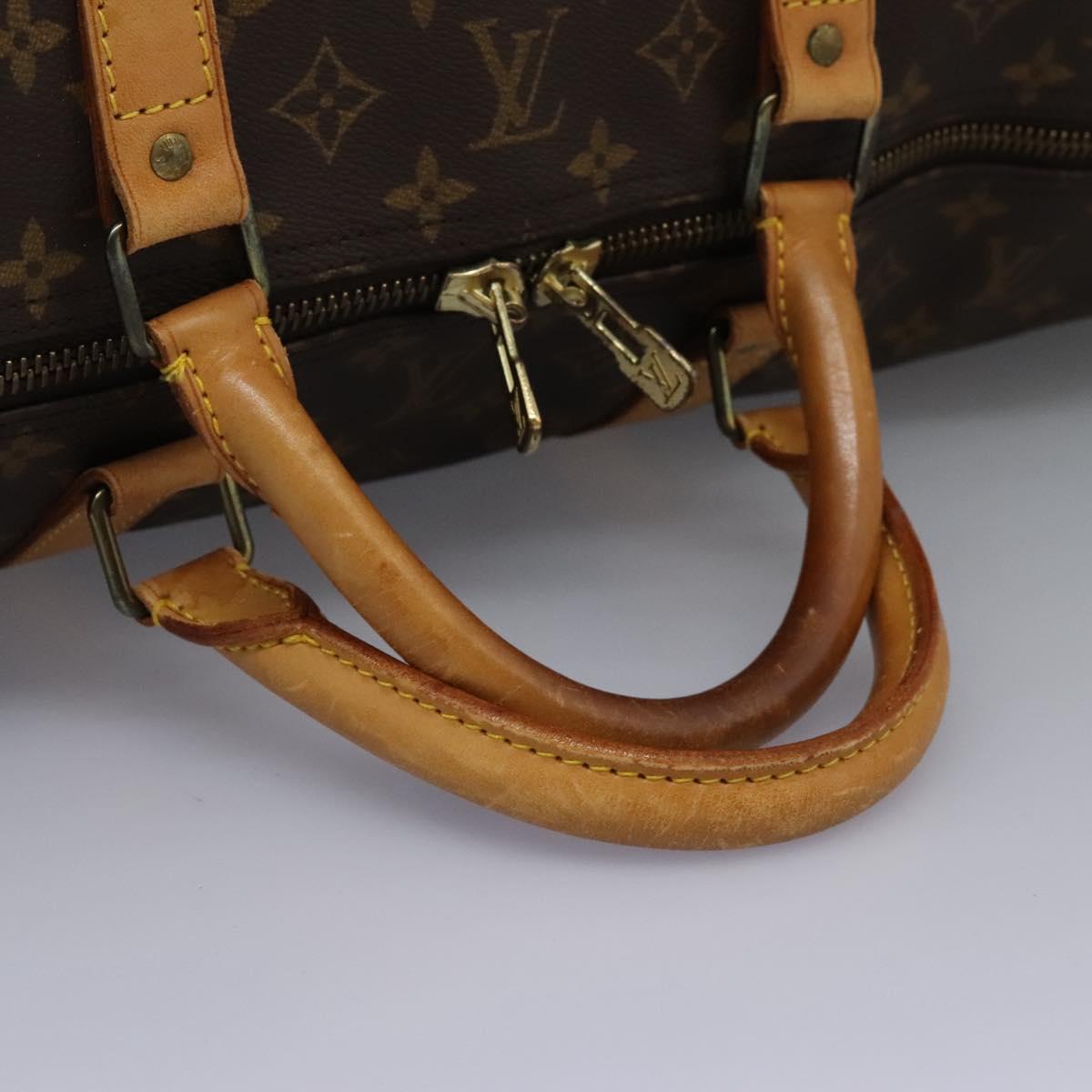 Louis Vuitton Keepall 60, Brown, Canvas, travel