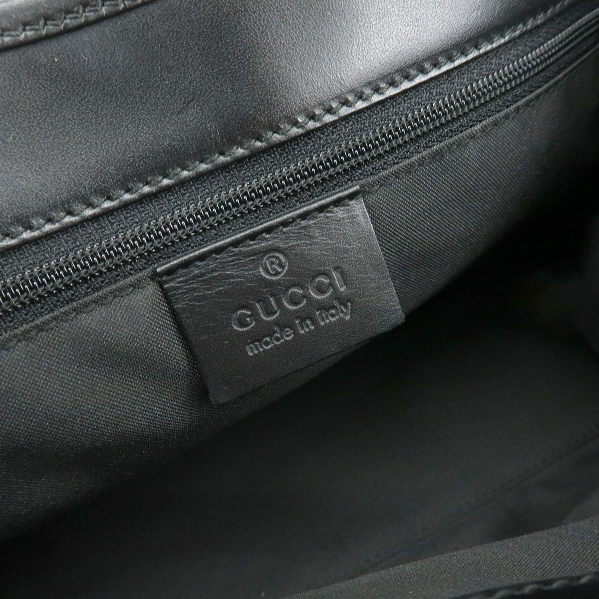 Gucci Piston Jackie O Hobo Leather, Black, Canvas, Handbag