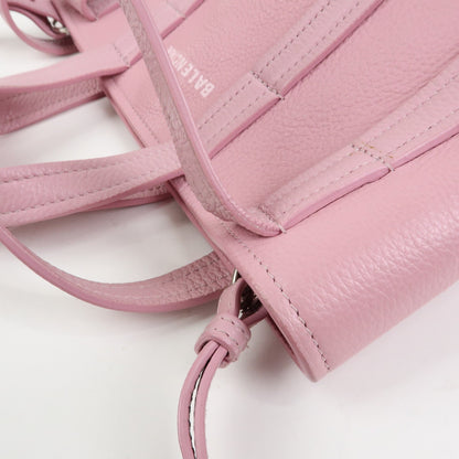 Balenciaga Everyday 2.0 North South Leather, Pink, Leather, Tote Bag