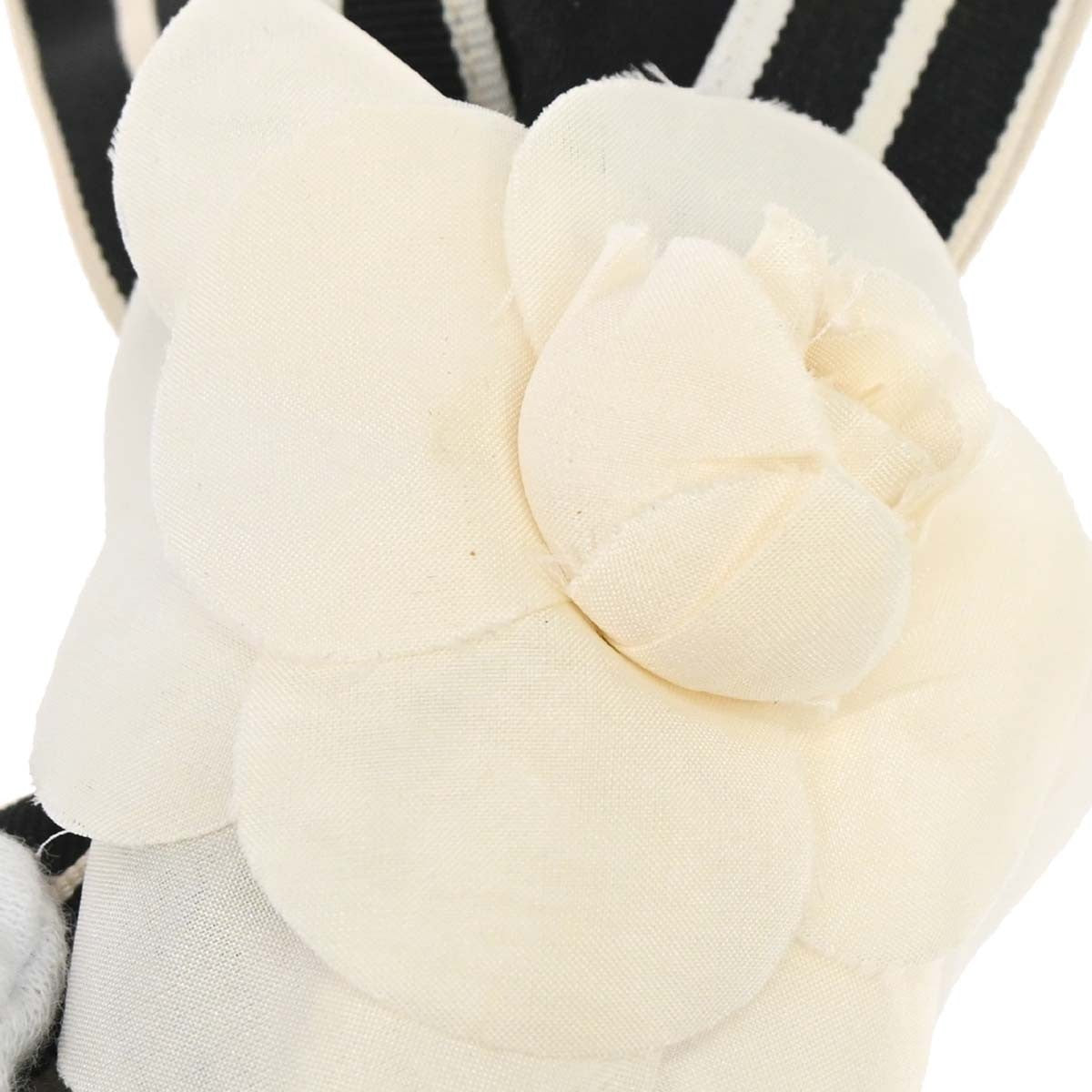 Chanel Camellia Hair Barrette Satin, Black, Satin, Head Accessory