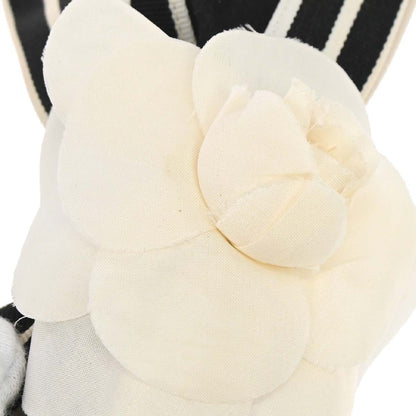 Chanel Camellia Hair Barrette Satin, Black, Satin, Head Accessory