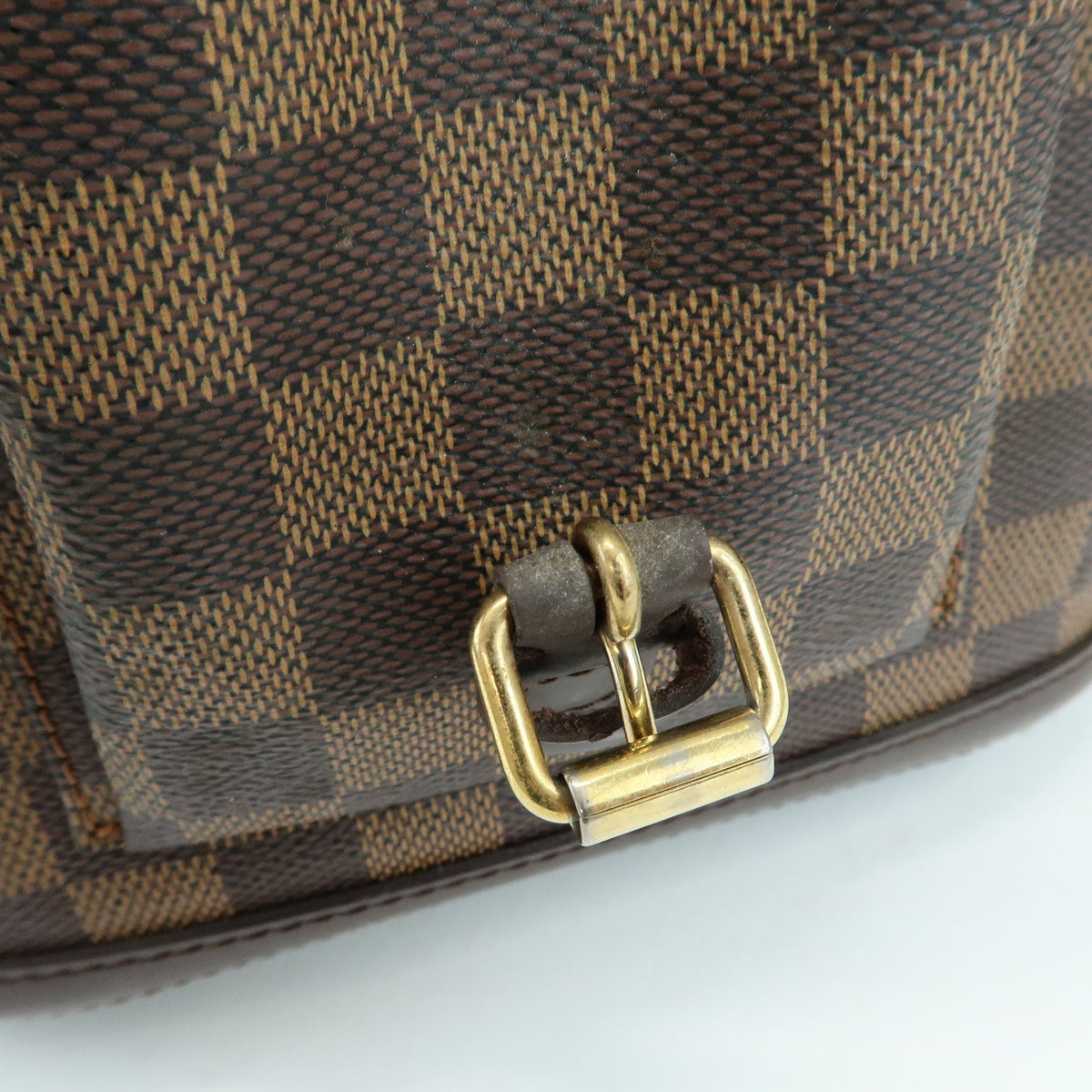 Louis Vuitton Manosque Damier, Brown, Canvas, Handbag