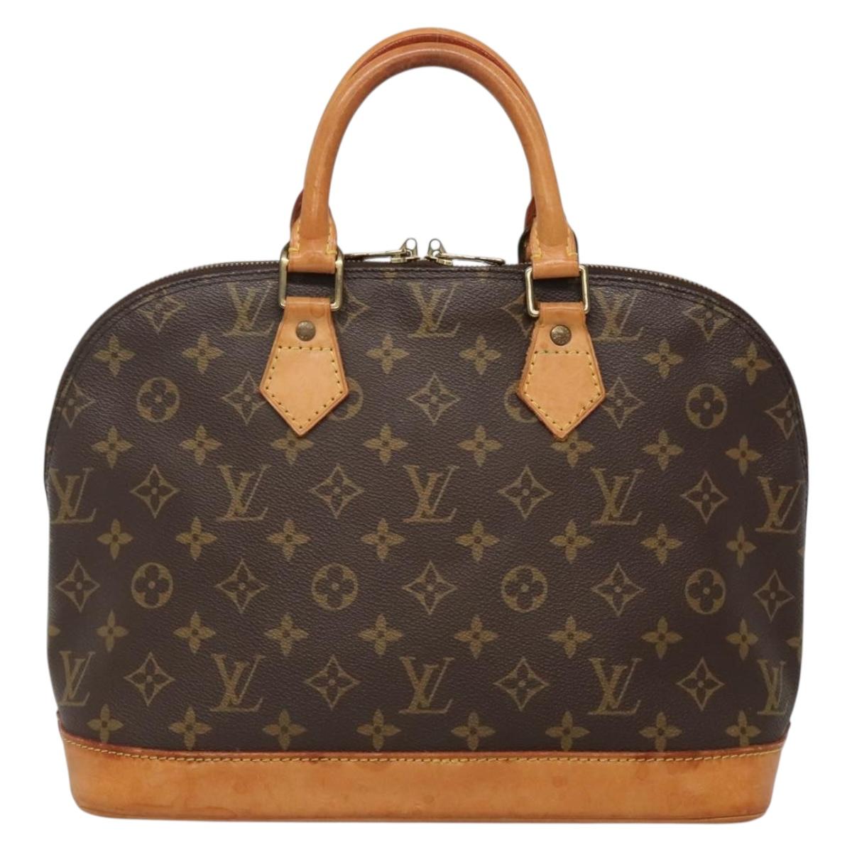 Louis Vuitton Alma, Brown, Canvas, handbag