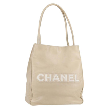 Chanel Camellia, Beige, Leather, tote