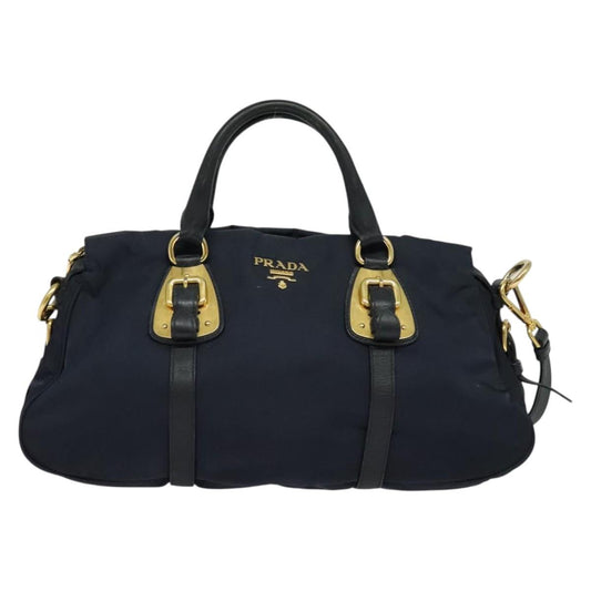 Prada Tessuto, Navy, NYLON, handbag