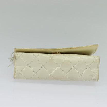 Chanel Camera, White, Leather, clutch