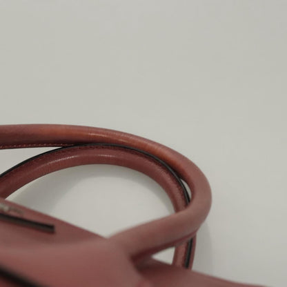 Prada Twin Pocket, Burgundy, Leather, handbag