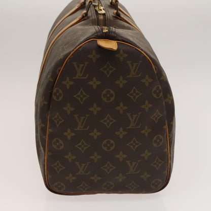 Louis Vuitton Keepall 45, Brown, Canvas, travel
