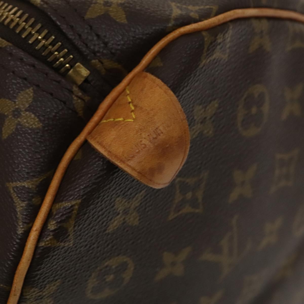 Louis Vuitton Keepall 55, Brown, Canvas, travel