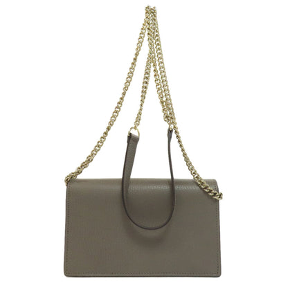 Gucci Wallet on Chain, Grey, Leather, clutch