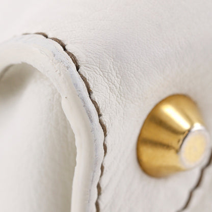 Miu Miu Madras Shoulder Leather, Beige, Leather, Crossbody Bag