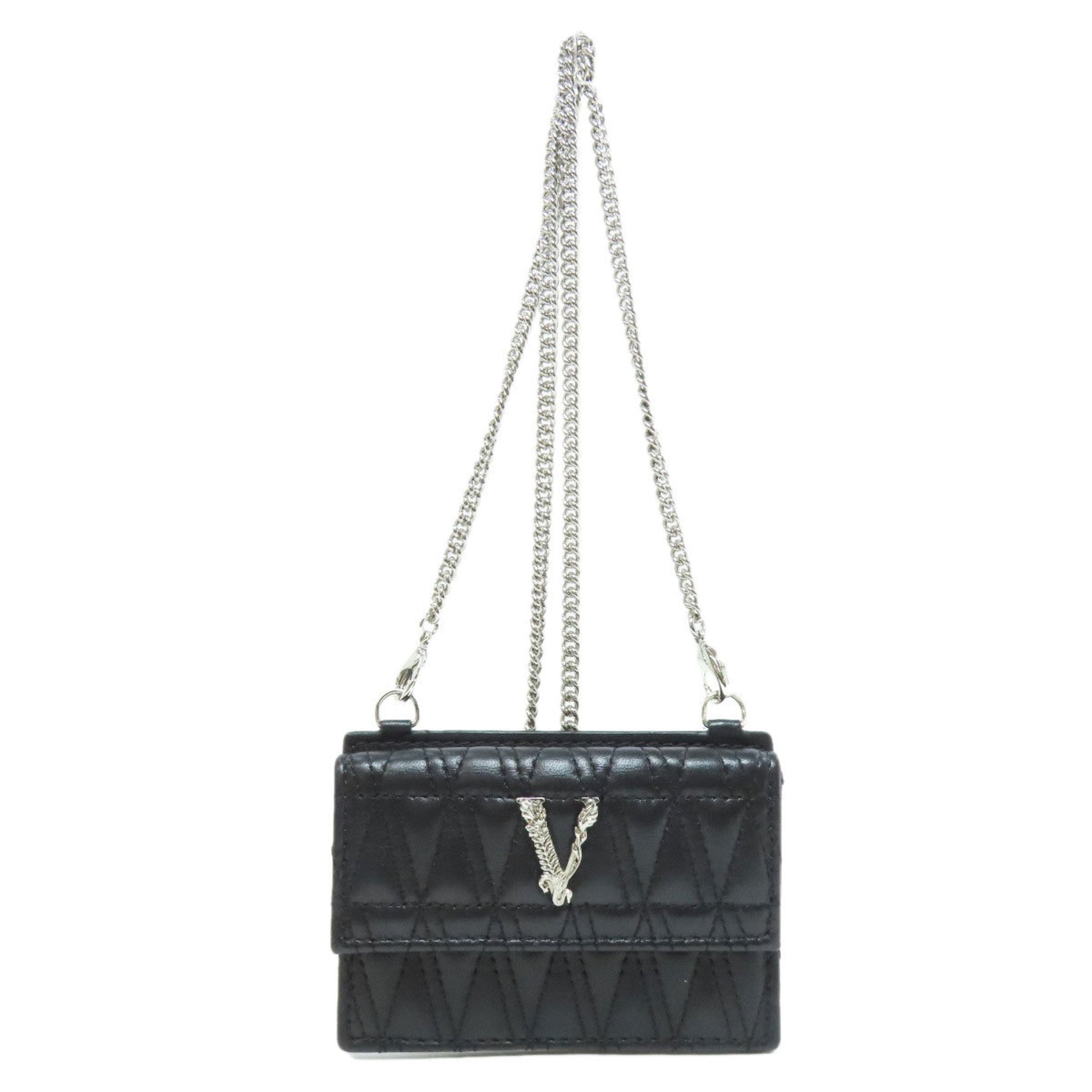 Versace Virtus, Black, Leather, shoulder