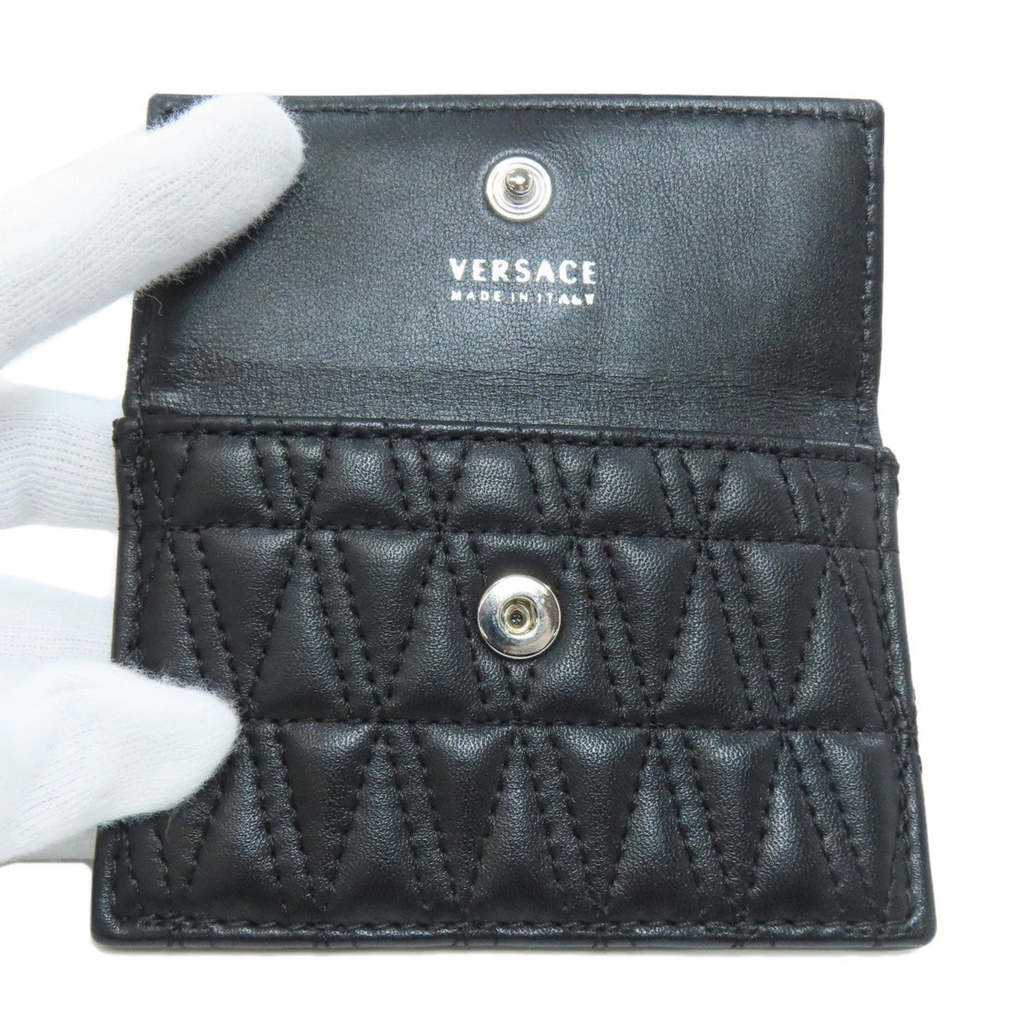 Versace Virtus, Black, Leather, shoulder