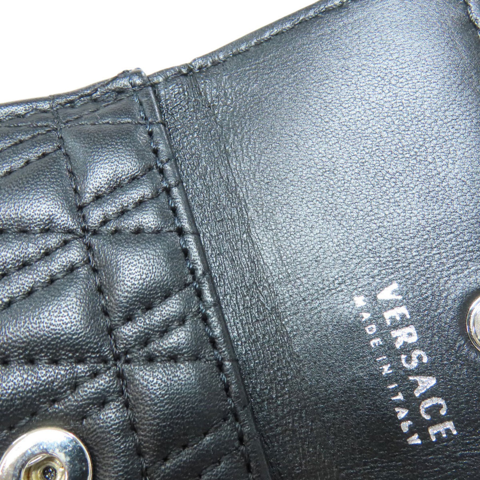 Versace Virtus, Black, Leather, shoulder