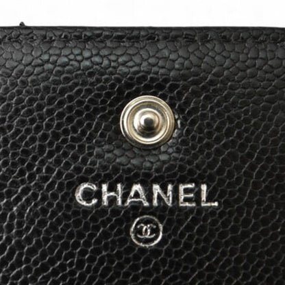 Chanel, Black, Leather, wallet