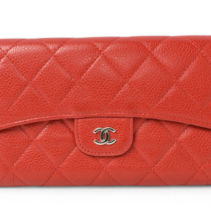 Chanel Matelassé, Red, Leather, wallet