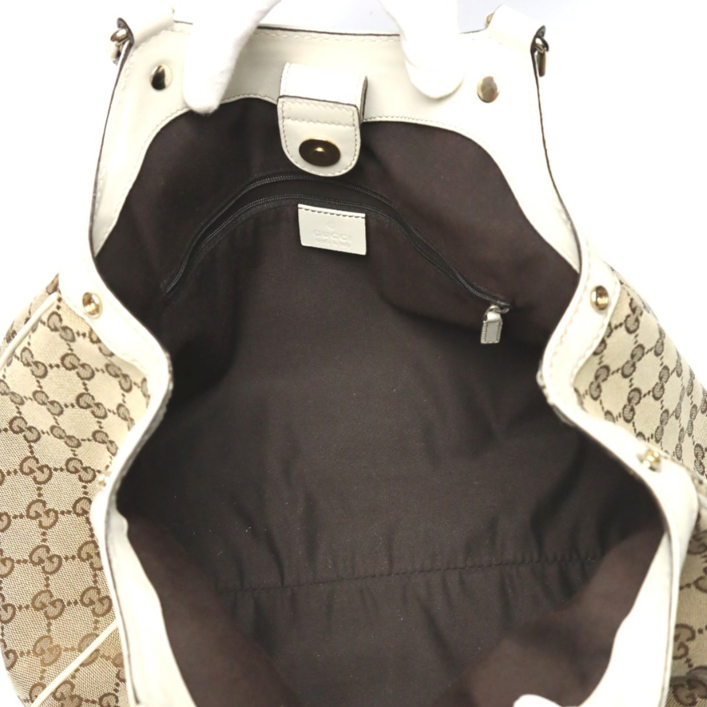 Gucci Sukey, Brown, Canvas, handbag