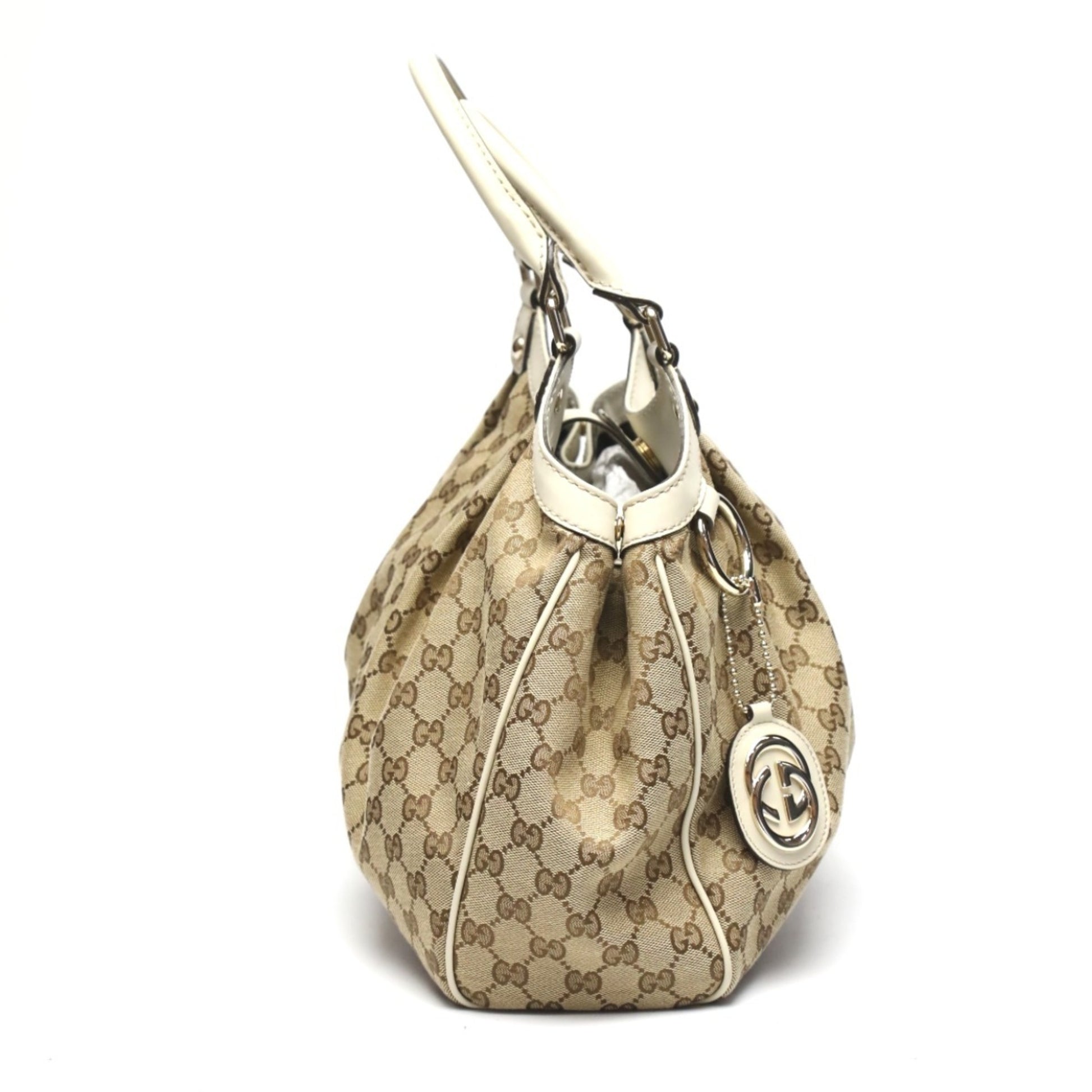 Gucci Sukey, Brown, Canvas, handbag