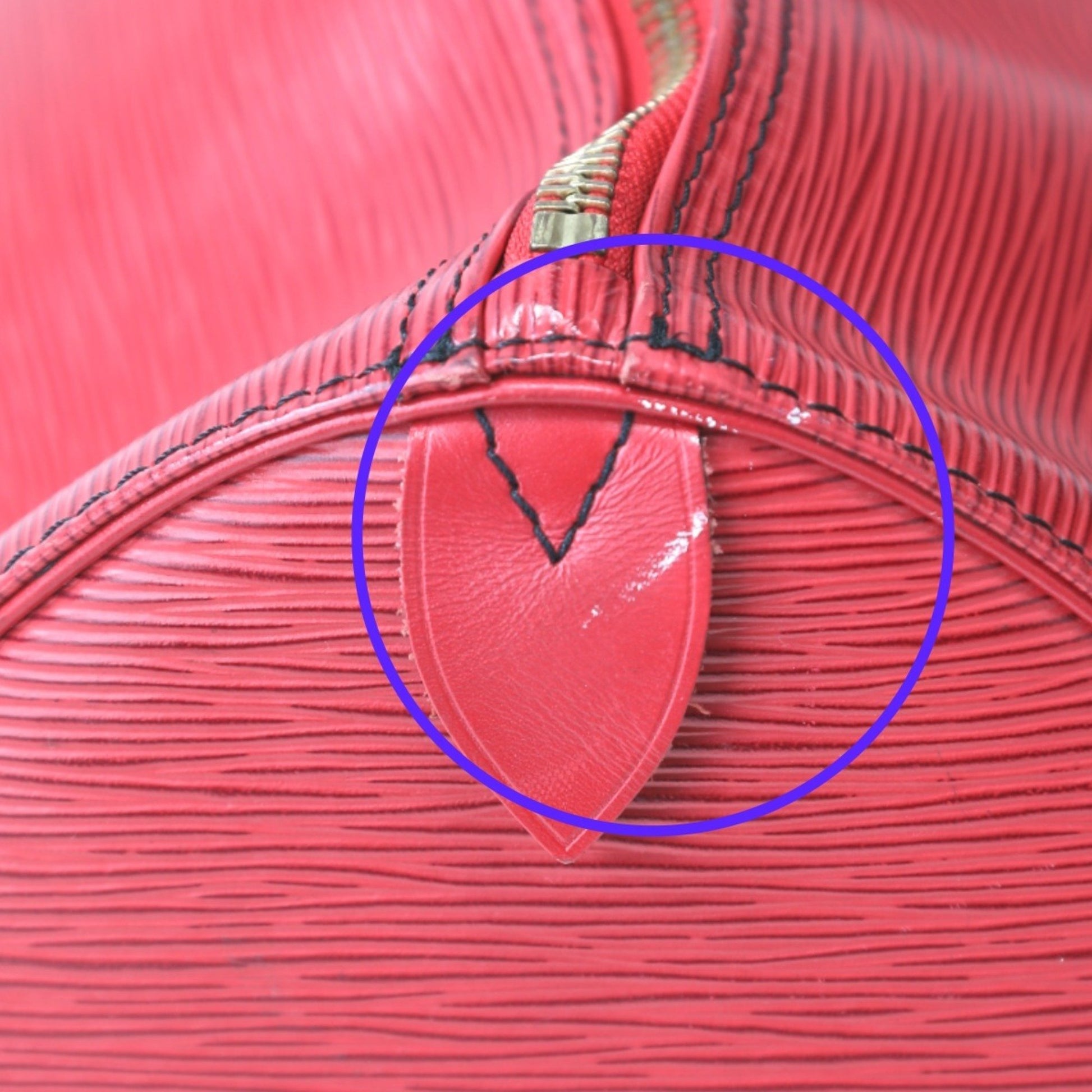 Louis Vuitton Keepall 50, Red, Leather, travel