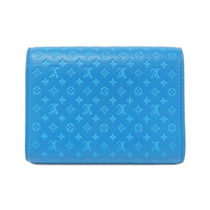 Louis Vuitton Victorine, Blue, Leather, wallet