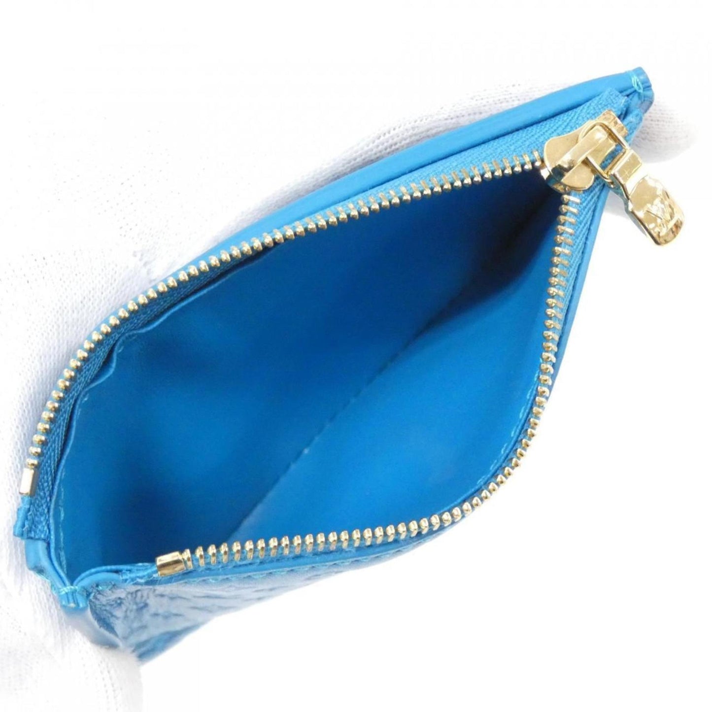 Louis Vuitton Victorine, Blue, Leather, wallet