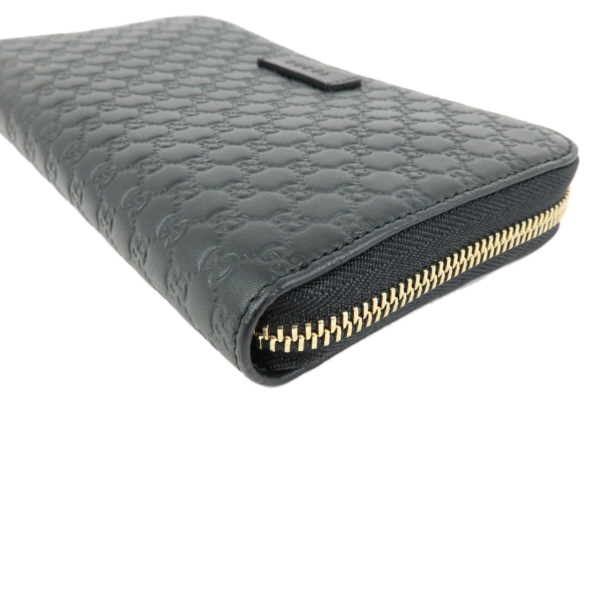 Gucci Zip Organizer Microguccissima Leather, Black, Leather, Wallet