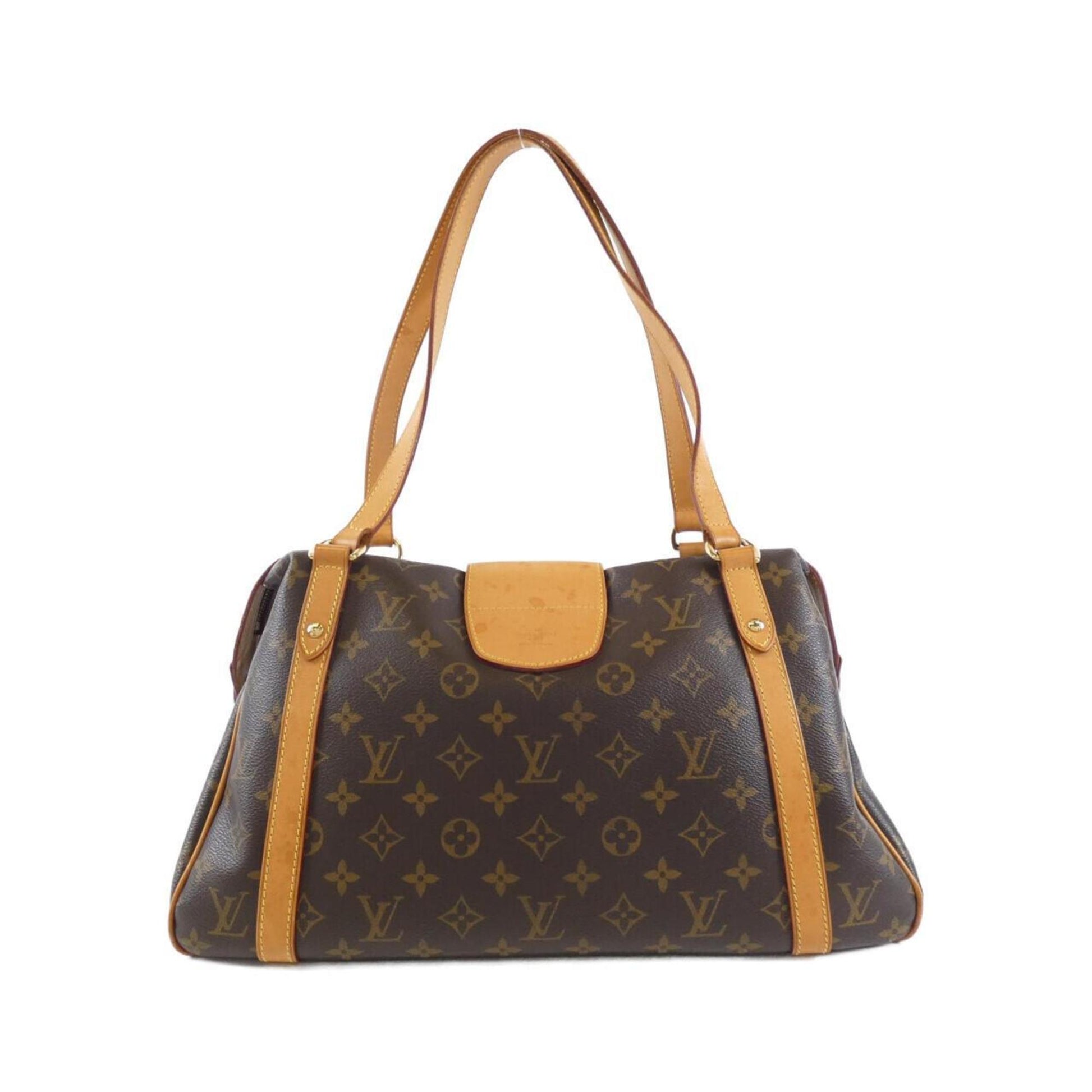Louis Vuitton Stresa PM, Brown, Canvas, shoulder