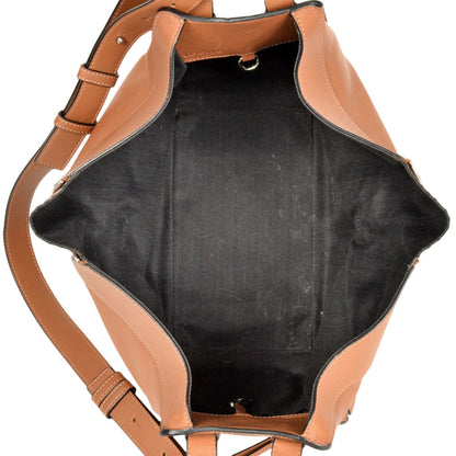 Loewe Hammock, Brown, Leather, handbag