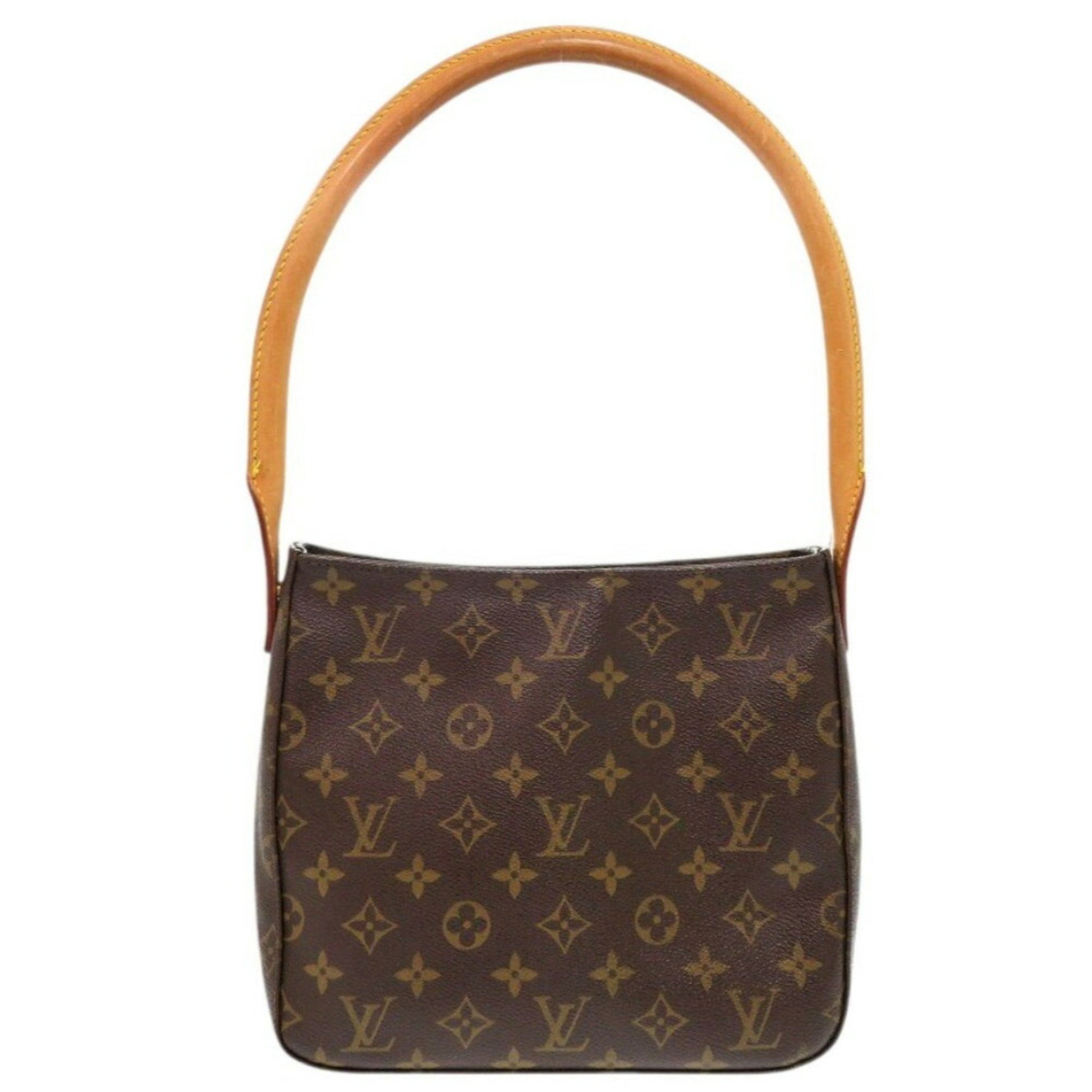 Louis Vuitton Looping MM, Brown, Canvas, shoulder